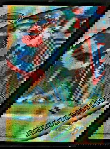 Keyshawn Johnson 1997 Bowmans Best Atomic Refractor Card # 7 New York Jets