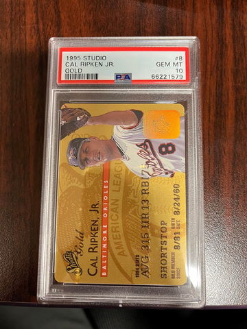 1995 Studio Gold Cal Ripken Jr. PSA 10
