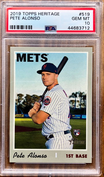 PETE ALONSO 2019 Topps Heritage High Number Rookie RC PSA 10