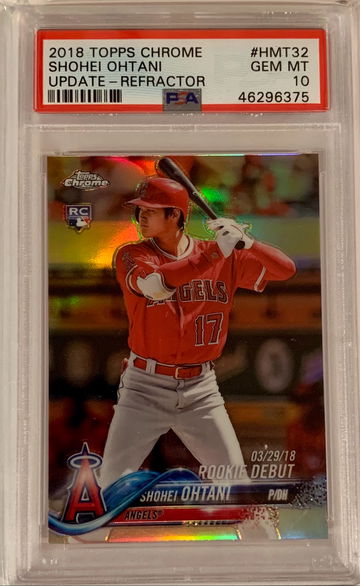 2018 Topps Update Refractor /250 Shohei Ohtani PSA 10