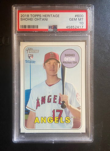 Shohei Ohtani heritage psa 10 rookie