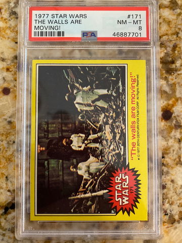 1977 Star Wars The Walls Are Moving! #171 PSA 8