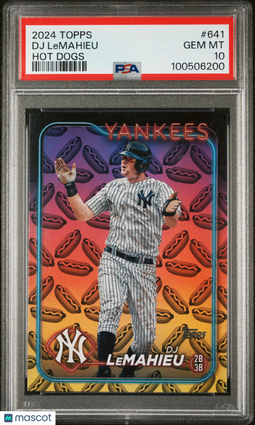 2024 Topps DJ Lemahieu #641 Hot Dogs PSA 10