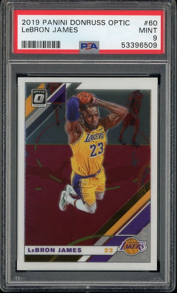 2019 Panini Donruss Optic #60 LeBron James PSA 9 6509