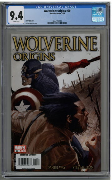 Wolverine: Origins 20 CGC 9.4 Captain America Bucky & Nick Fury