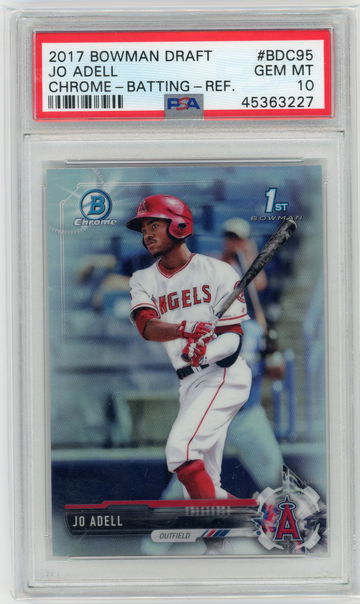 2017 Bowman Chrome Draft Jo Adell Refractor PSA 10 Gem Mint