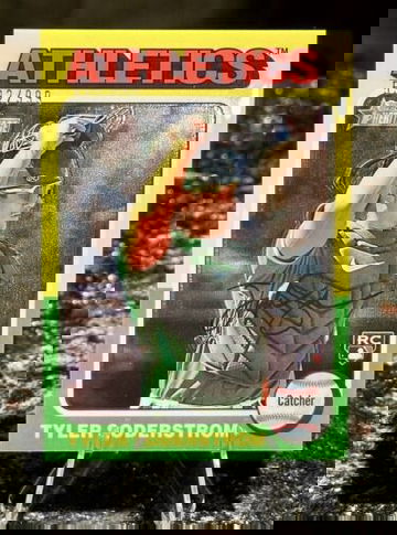 2024 Topps Heritage TYLER SODERSTROM RC Oakland Athletics CHROME SP #/999