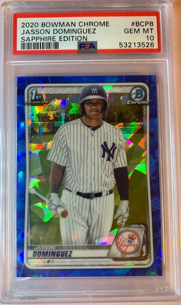 2020 Bowman Chrome Jasson Dominguez Sapphire Edition PSA 10 Gem-Mint