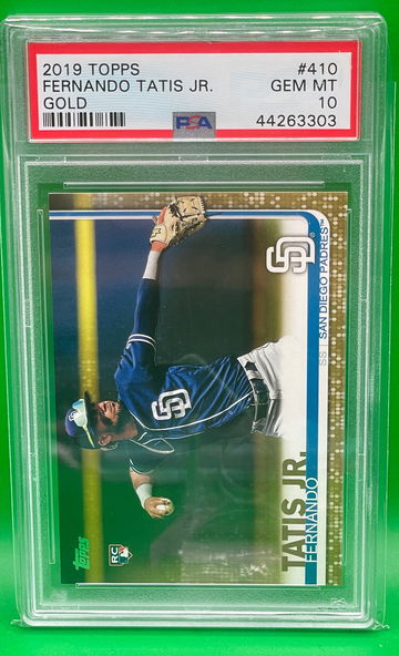 2019 Topps Fernando Tatis Jr. #410 Gold /2019 PSA 10