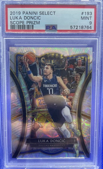 Luka Doncic 2019-2020 Panini Select Premier  #193 Scope Prizm SP PSA 9 Mint Mavs