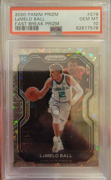 2020 Prizm Fast Break LaMelo Ball RC PSA 10