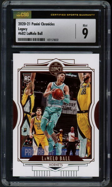 2020-21 Panini Chronicles Legacy LaMelo Ball #682 CSG 9 Mint Hornets