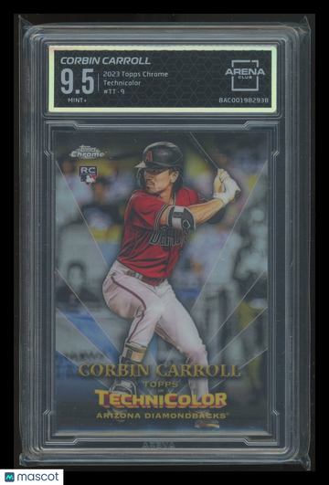 2023 Topps Chrome Technicolor Corbin Carroll #TT-9 RC Arena Club 9.5