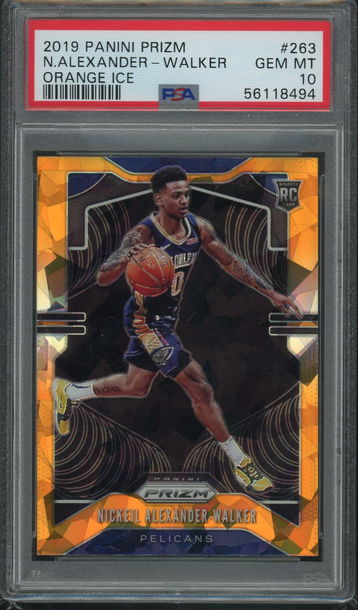 2019 Prizm Orange Ice Nickeil Alexander-Walker PSA 10 