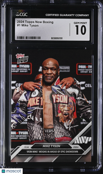 2024 Topps Now Boxing Mike Tyson #1 CGC 10