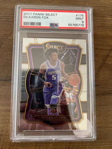 2017 Panini Select De’Aaron Fox PSA 9