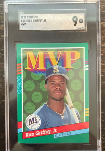 1991 Donruss Ken Griffey Jr grade 9