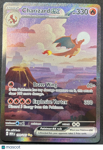 2023 Pokemon 151 Charizard EX Holo Secret Rare #199/165
