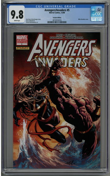 Avengers/Invaders 5 CGC 9.8 Variant cover Ms. Marvel vs. Namor