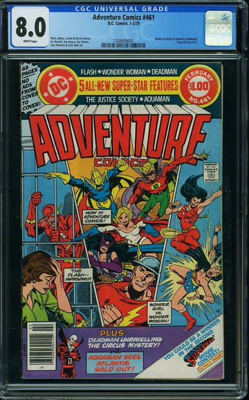 ADVENTURE COMICS #461, CGC 8.0 VF