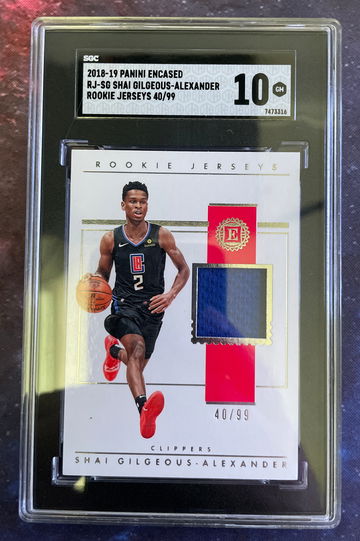 2018-19 Panini Encased RJ-SG  SHAI GILGEOUS ALEXANDER Rookie Jerseys 40/99