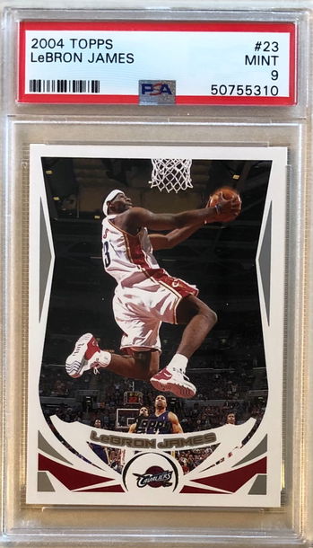2004 Topps #23 Lebron James PSA 9