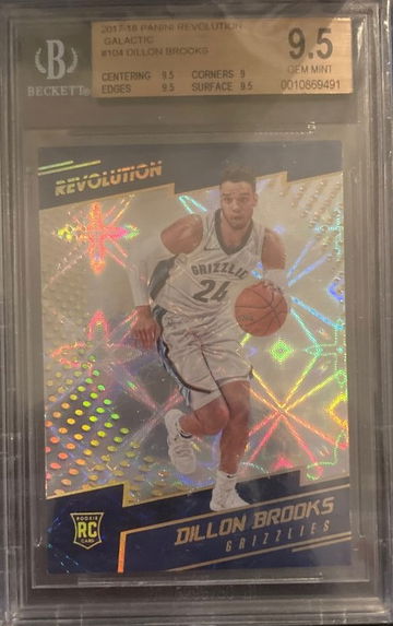 2017-18 Dillon Brooks Rookie RC Galactic SSP Panini Revolution #104 BGS 9.5