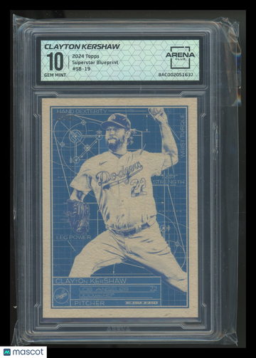 2024 Topps Superstar Blueprint Clayton Kershaw #SB-19 Arena Club 10