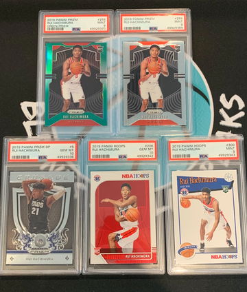 Rui Hachimura PSA RC LOT Prizm Hoops Draft Picks