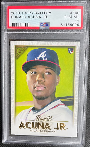 Ronald Acuna Jr 2018 Topps Gallery Rookie PSA 10