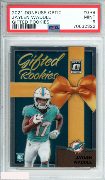 2021 PANINI DONRUSS OPTIC JAYLEN WADDLE #GR8 GIFTED ROOKIES RC PSA 9 MINT