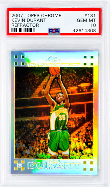 2007 Kevin Durant Topps Chrome  Refractor  #131 PSA 10