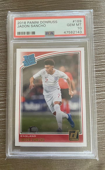 Jadon Sancho Donruss PSA 10