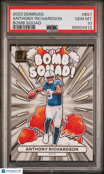 Anthony Richardson 2023 Panini Donruss #BS1 Bomb Squad Rookie Card PSA 10