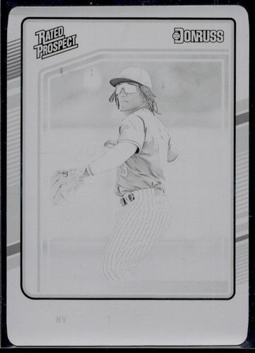 2024 Panini Donruss Rated Prospect Printing Plate Luisangel Acuna #175 1/1