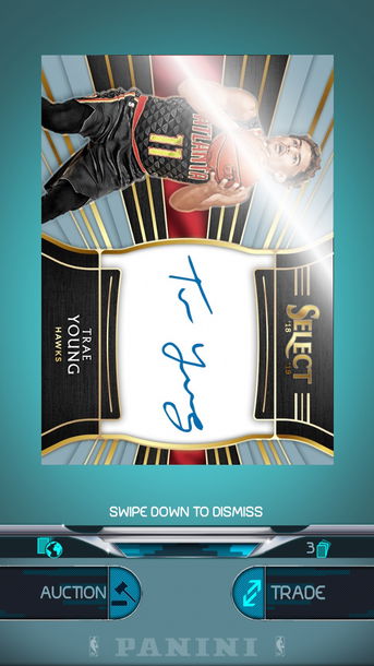 2018 Panini Select Trae Young RC AUTO - Dunk