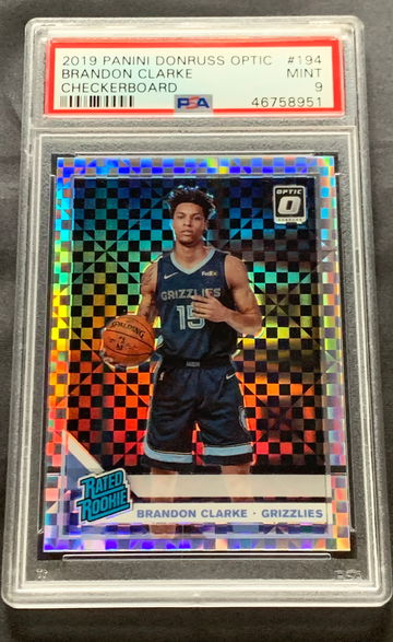 2019 Optic Checkerboard Brandon Clarke PSA 9
