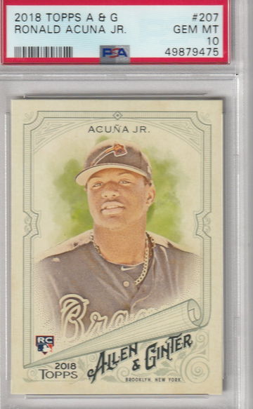 2018 Topps Allen & Ginter Ronald Acuna Jr. PSA 10