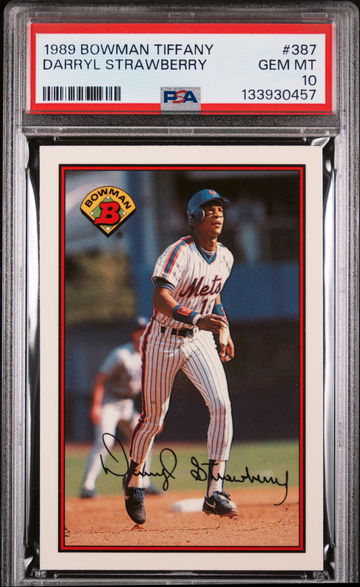 1989 Bowman Tiffany Darryl Strawberry #387 /6000 PSA 10
