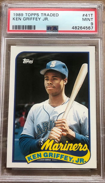 1989 Topps Traded Ken Griffey Jr PSA 9