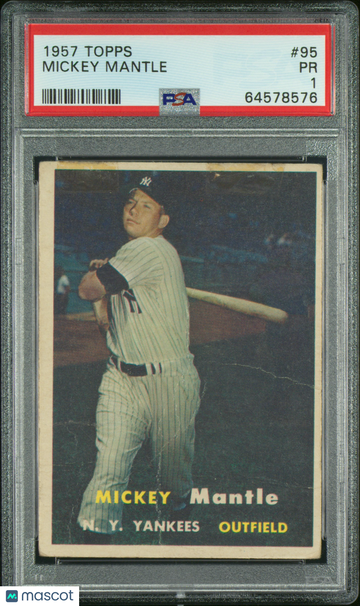 1957 Topps Mickey Mantle #95 PSA 1 PR