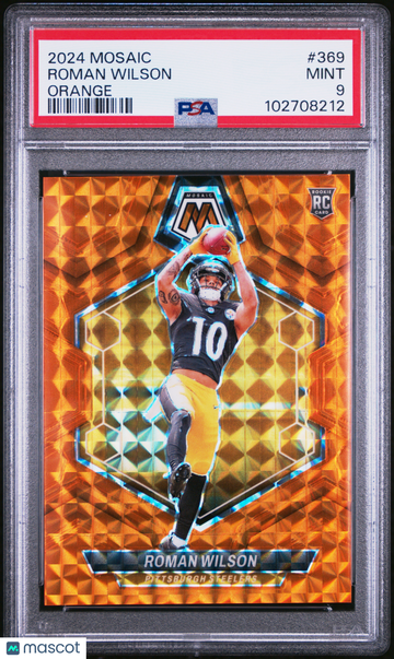 2024 Panini Mosaic Roman Wilson #369 Orange PSA 9