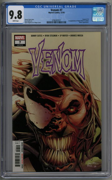 Venom 7 CGC 9.8 1st Dylan Brock cameo