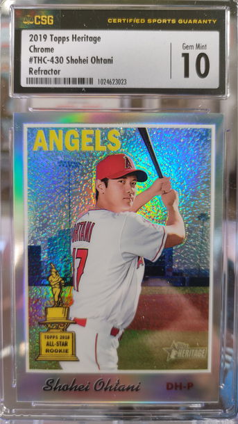 2019 Topps heritage Shohei Ohtani chrome refractor