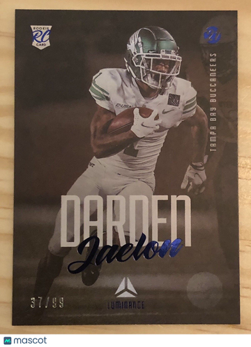 Jaelon Darden 2021 Luminance Blue Parallel #37/99 RC North Texas Mean Green