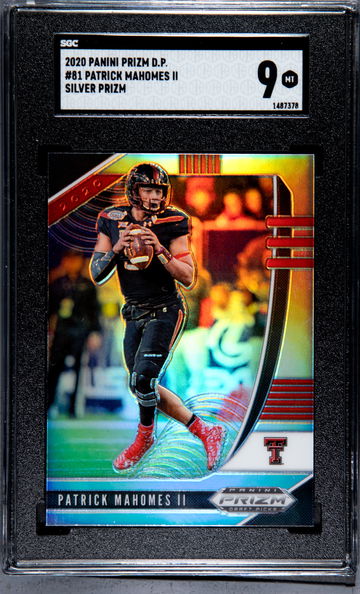 Patrick Mahomes 2020 Panini Prizm Draft Picks #81 Silver Prizm SGC 9