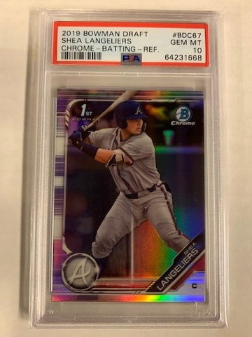 2019 Bowman Draft Chrome Shea Langeliers Refractor