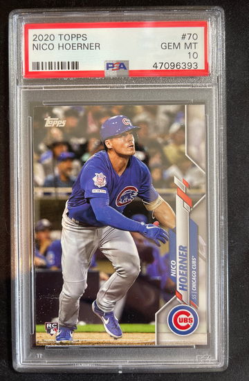 2020 Topps Nico Hoerner #70 PSA 10