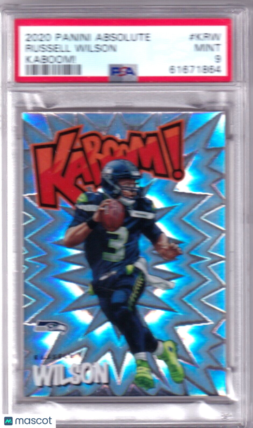 2020 Panini Absolute Russell Wilson Kaboom! PSA 9