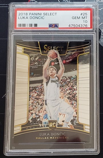 2018-19 Panini Select Concourse Luka Doncic Rookie - PSA10 Gem Mint